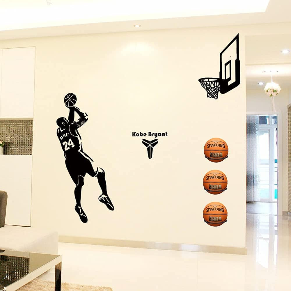 6 Inch Flower Plant Holder Ring Wall Mounted Metal Plant Pot Hanger, Set of 6 Pot Ring Plant Wall Hanger, Planter Bracket, Iron Black