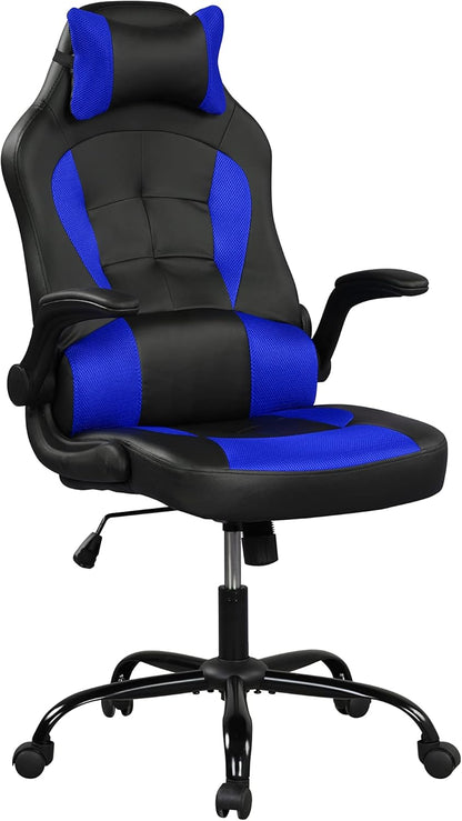 Valery Gaming Chair, Blue and Black