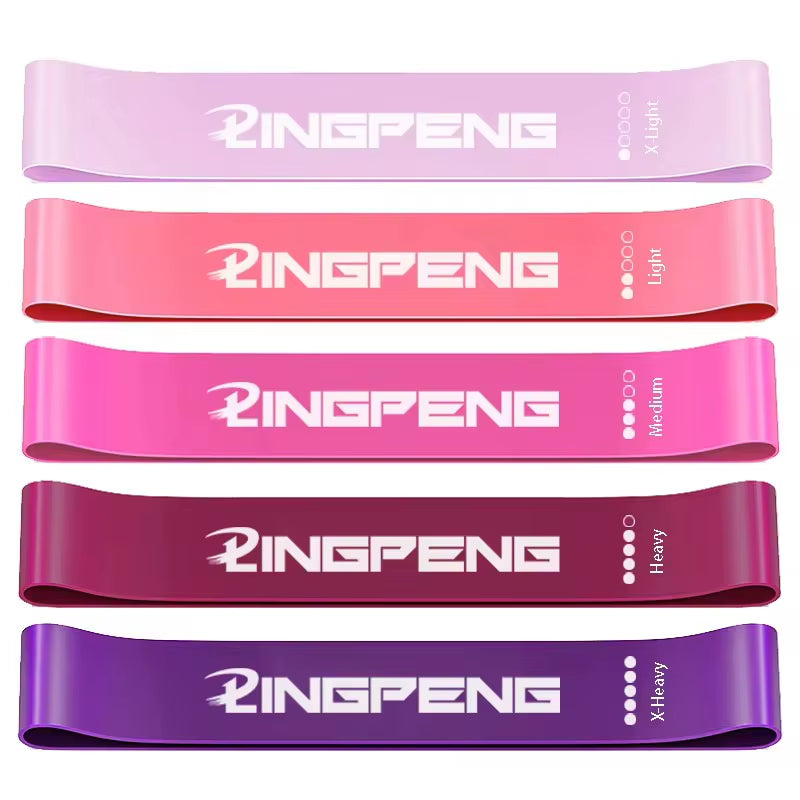 Different Resistance Bands Yoga Band Fitness Exercise Training Hip Tension Band Leg Squat Dance Elastic Loop Stretch Band