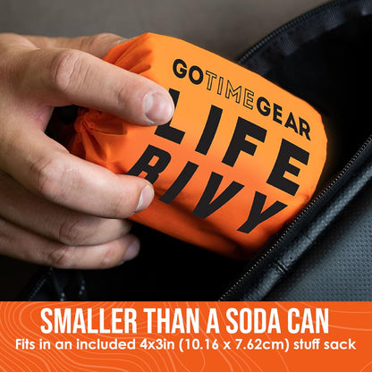 Life Bivy Emergency Survival Sleeping Bag Thermal Bivy - Use as Emergency Bivy Sack, Survival Sleeping Bag, Mylar Emergency Blanket