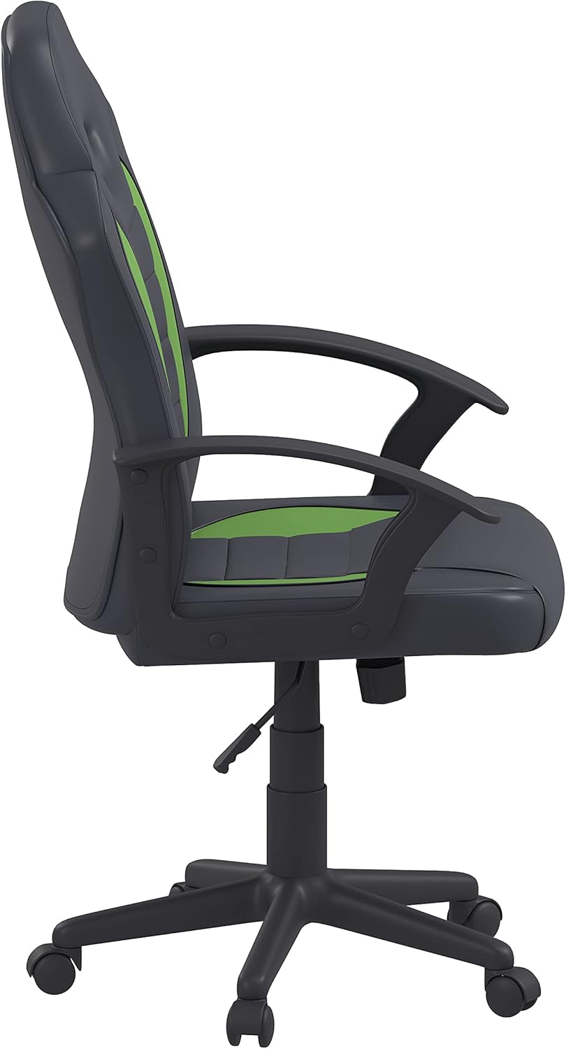 Henry Vegan Leather Gaming Chair, Green Envy