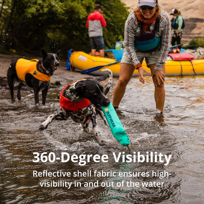 , Float Coat Dog Life Jacket, Premium Buoyancy Swim Vest with Lift Handle, Secure Fit & Reflective Trim, Adjustable Flotation for Swimming, Boating, & Outdoor Adventures, Blue Dusk, X-Small