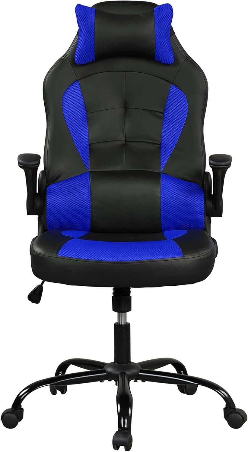 Valery Gaming Chair, Blue and Black