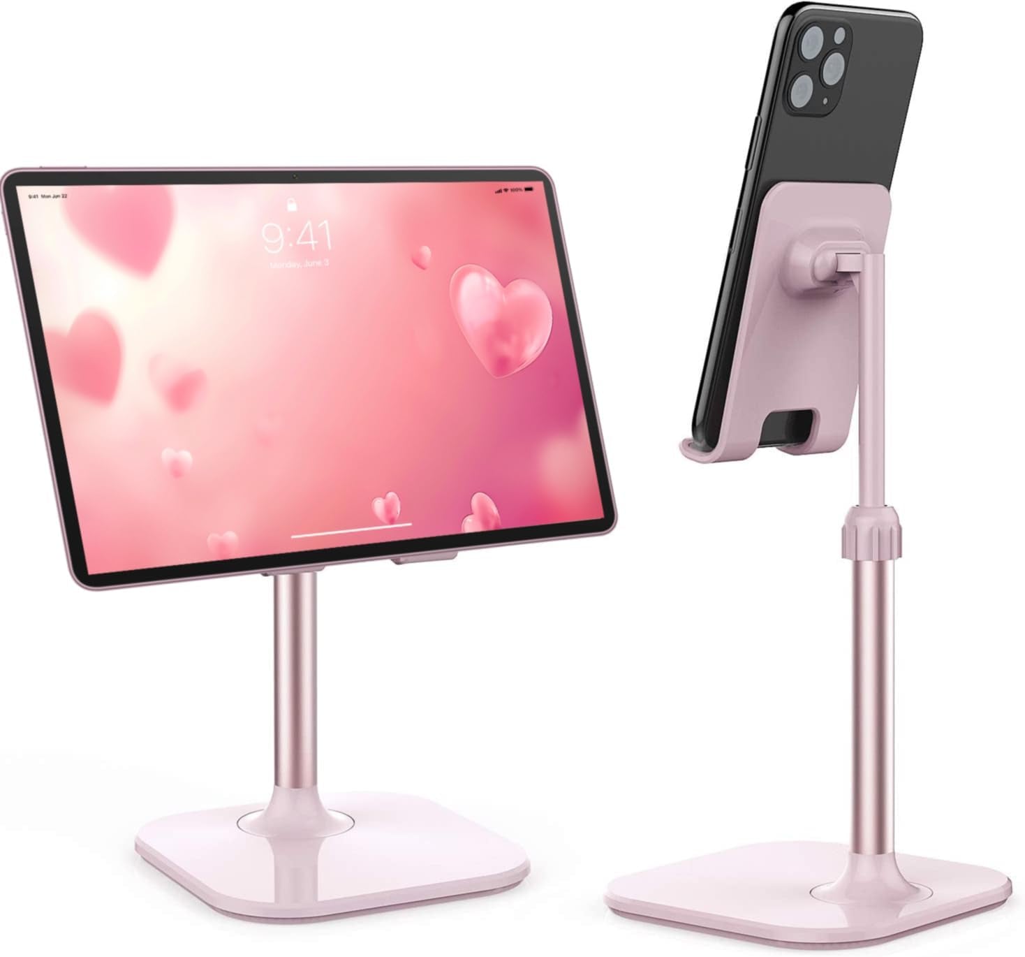 Cell Phone Stand, Stocking Stuffers Gifts for Teens Girls Boys Adults Women Men Mom Wife, Phone Stand for Desk, Phone Holder Stand Compatible with Iphone and All Mobile Phones Tablet, Pink