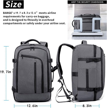 Mens Business Backpack for Work, Computer Backpacks Fits for 17.3 Inch Notebook,Convertible Weekend Backpack Briefcase for Traveling