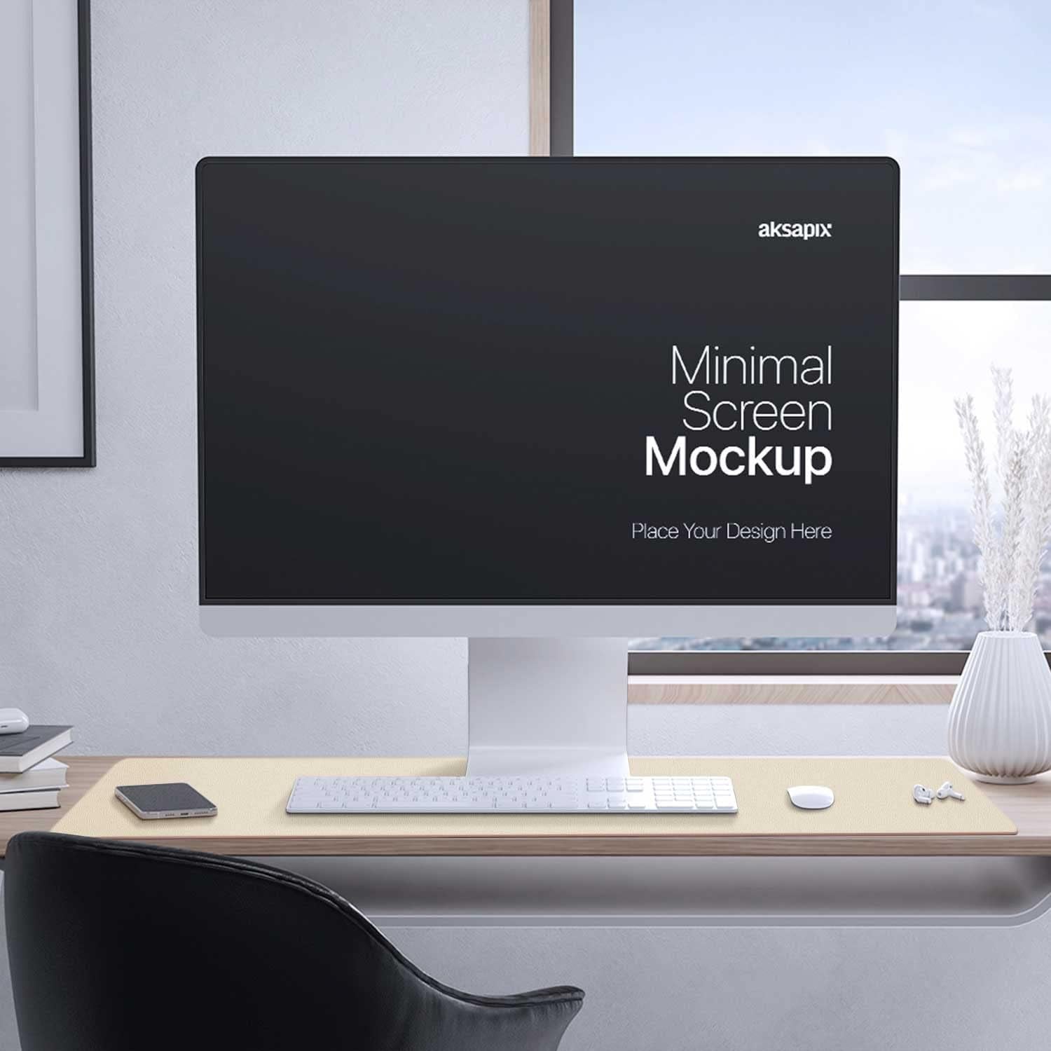 Double-Sided PU Leather Desk Pad - Non-Slip Large Mouse Pad & Desk Mat for Office, Home - Waterproof, Easy to Clean, Durable Dual-Sided Surface (31.5" X 15.7", Beige)