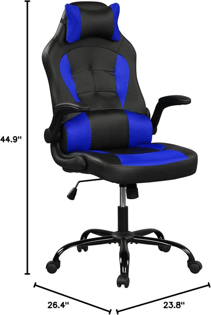 Valery Gaming Chair, Blue and Black